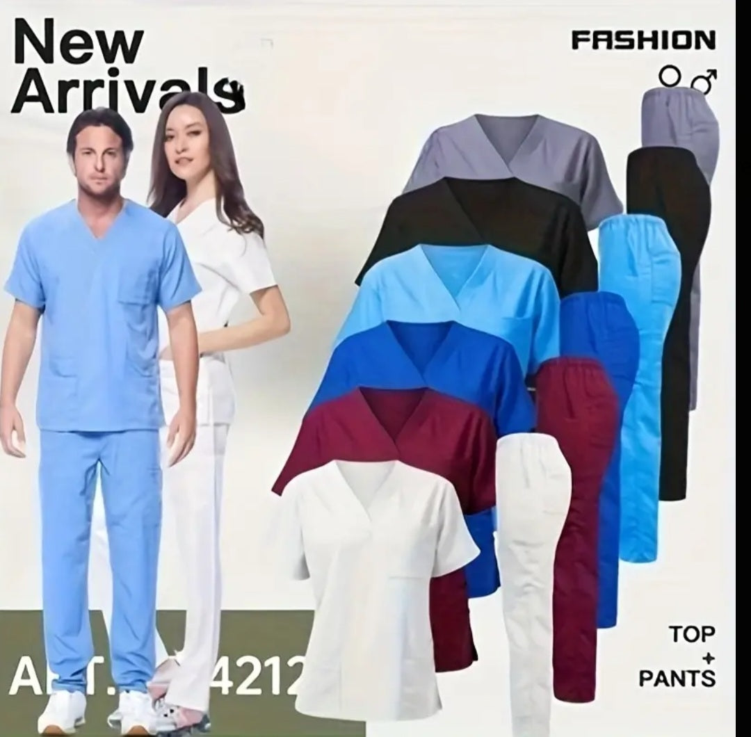 Collection d'uniformes médicaux unisexes simples Pour les femme et les hommes